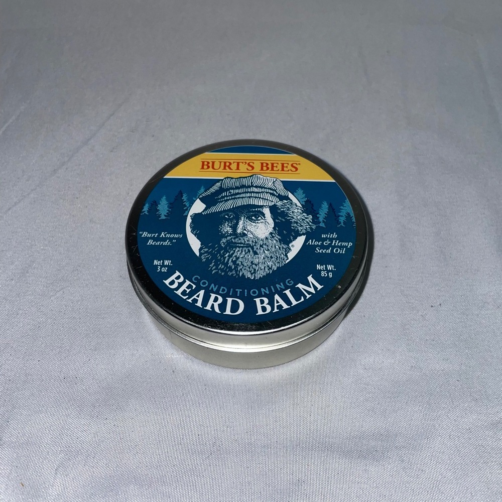 Burt's Bees Conditioning Beard Balm with Aloe and Hemp Seed Oil 3 oz Tin‎